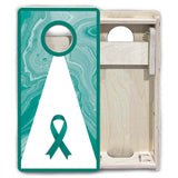 Mini Cornhole Boards - Cancer Awareness