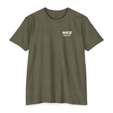 NICE Throw Shop Unisex Tee White Logo – Multiple Colors