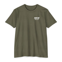 NICE Throw Shop Unisex Tee White Logo – Multiple Colors