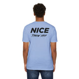 NICE Throw Shop Unisex Tee Black Logo – Multiple Colors