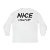 NICE Throw Shop Unisex Long Sleeve Tee with NTS Design – Multiple Colors
