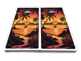 Beach Sunset Cornhole Boards - All Weather Series