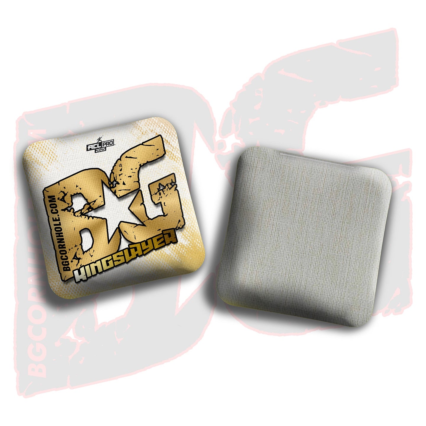 BG Cornhole 2025 BG Kingslayer "Off-White" - ACL Pro Stamped Cornhole Bags - SET OF 4 BAGS