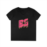 BG Cornhole Women's Drip V-Neck T-Shirt - Multiple Colors