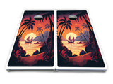 Beach Sunset Cornhole Boards - All Weather Series