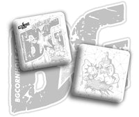 BG Cornhole 2026 Multiple Bag Models "Toss Sauce Whiteout and Blackout" Collab - ACL Pro Stamped Cornhole Bags - SET OF 4 BAGS
