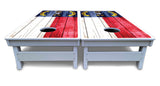 North Carolina State Flag Cornhole Boards - All Weather Series