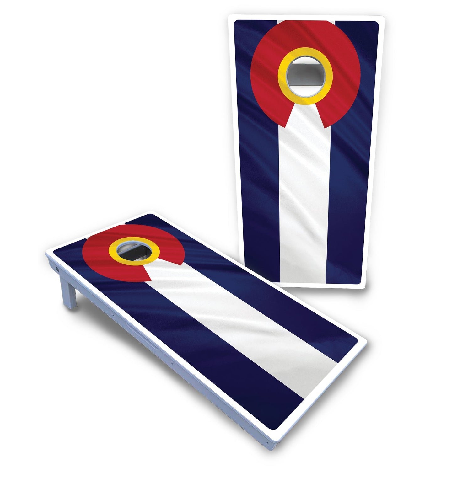 Colorful Colorado Flag Cornhole Boards - All Weather Series
