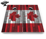 USA / Canada / Union Jack Plank Flag Cornhole Boards - Pro Solution Elite Series