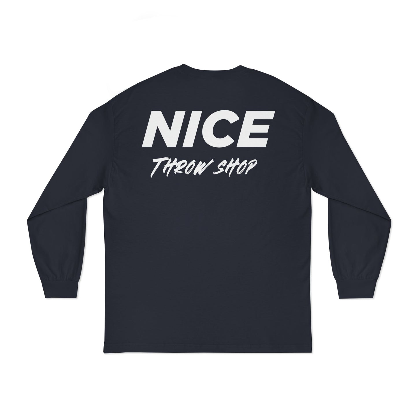 NICE Throw Shop Unisex Long Sleeve Tee with NTS Design – Multiple Colors
