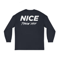 NICE Throw Shop Unisex Long Sleeve Tee with NTS Design – Multiple Colors