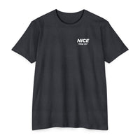 NICE Throw Shop Unisex Tee White Logo – Multiple Colors
