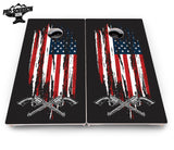 Guns & Flag Cornhole Boards - Pro Solution Elite Series