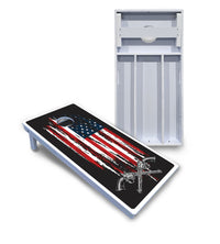 Guns & Flag Cornhole Boards - All Weather Series