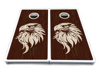 Stained Flag & Eagle Cornhole Boards - All Weather Series