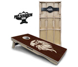 Stained Eagle & Flag Cornhole Boards - Pro Solution Elite Series