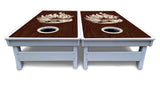 Stained Flag & Eagle Cornhole Boards - All Weather Series