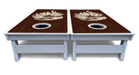 Stained Flag & Eagle Cornhole Boards - All Weather Series