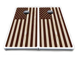 Stained Flag & Eagle Cornhole Boards - All Weather Series