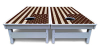 Stained Flag & Eagle Cornhole Boards - All Weather Series