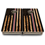 Mini Cornhole Boards - Nurse Thin Line Flag