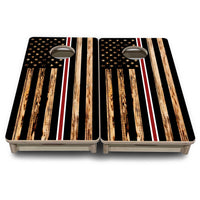 Mini Cornhole Boards - Nurse Thin Line Flag