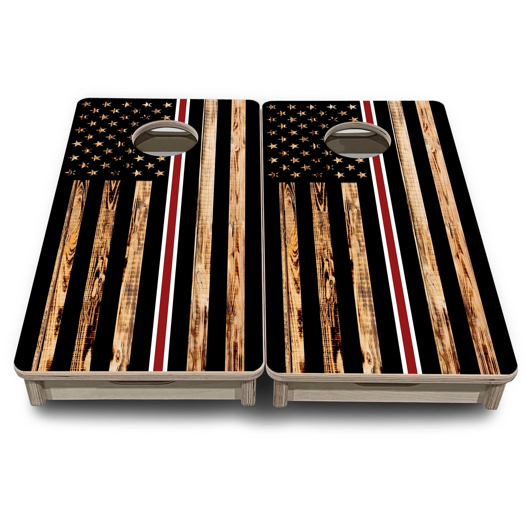 Mini Cornhole Boards - Nurse Thin Line Flag