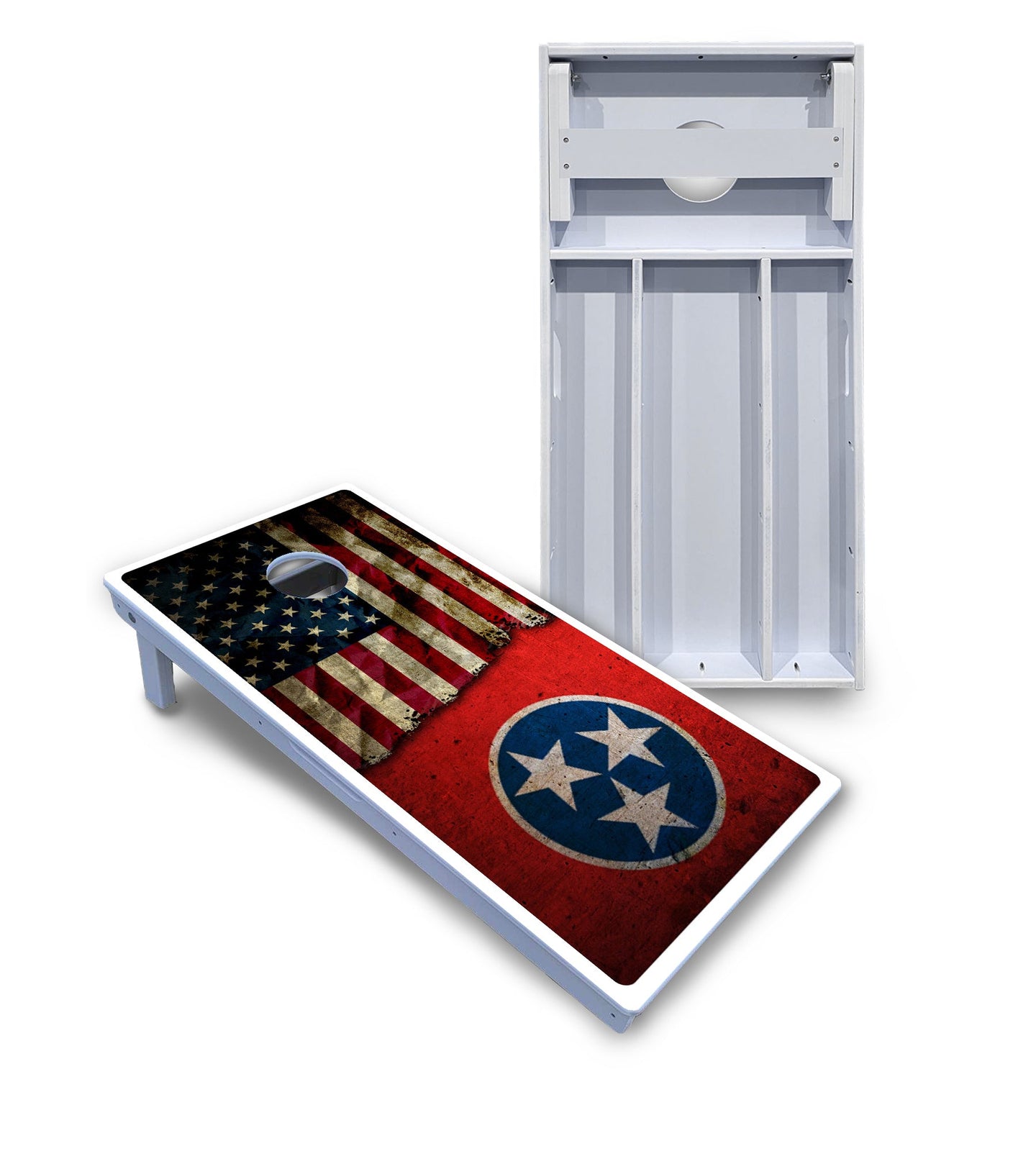 TN/USA Red Flag Cornhole Boards - All Weather Series