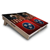 Mini Cornhole Boards - TN/USA Red Flag