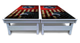 TN/USA Red Flag Cornhole Boards - All Weather Series