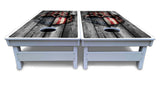 Skull Flag Cornhole Boards - All Weather Series