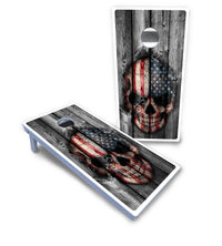 Skull Flag Cornhole Boards - All Weather Series
