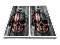 Skull Flag Cornhole Boards - All Weather Series