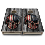 Mini Cornhole Boards - Skull Flag