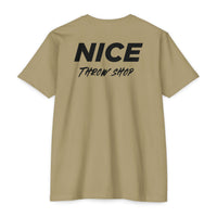 NICE Throw Shop Unisex Tee Black Logo – Multiple Colors