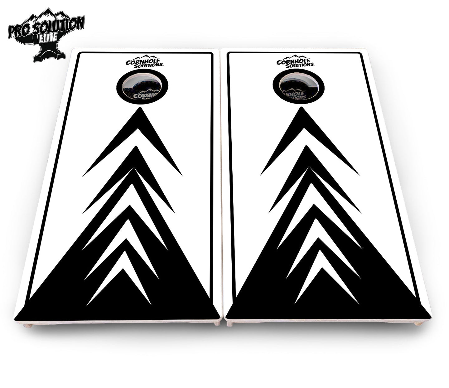 B&W Arrows Cornhole Boards - Pro Solution Elite Series