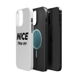NICE Throw Shop Magnetic iPhone Case – Durable MagSafe® Cover (Supports Multiple Models)