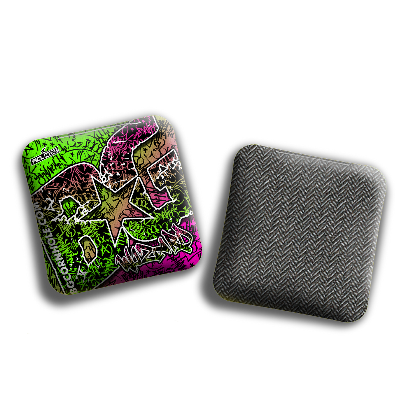 BG Cornhole 2025 BG Wizard 4" Mini Cornhole Bags - “GRAFFITI” - Set of 4 Bags