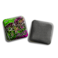 BG Cornhole 2025 BG Wizard 4" Mini Cornhole Bags - “GRAFFITI” - Set of 4 Bags