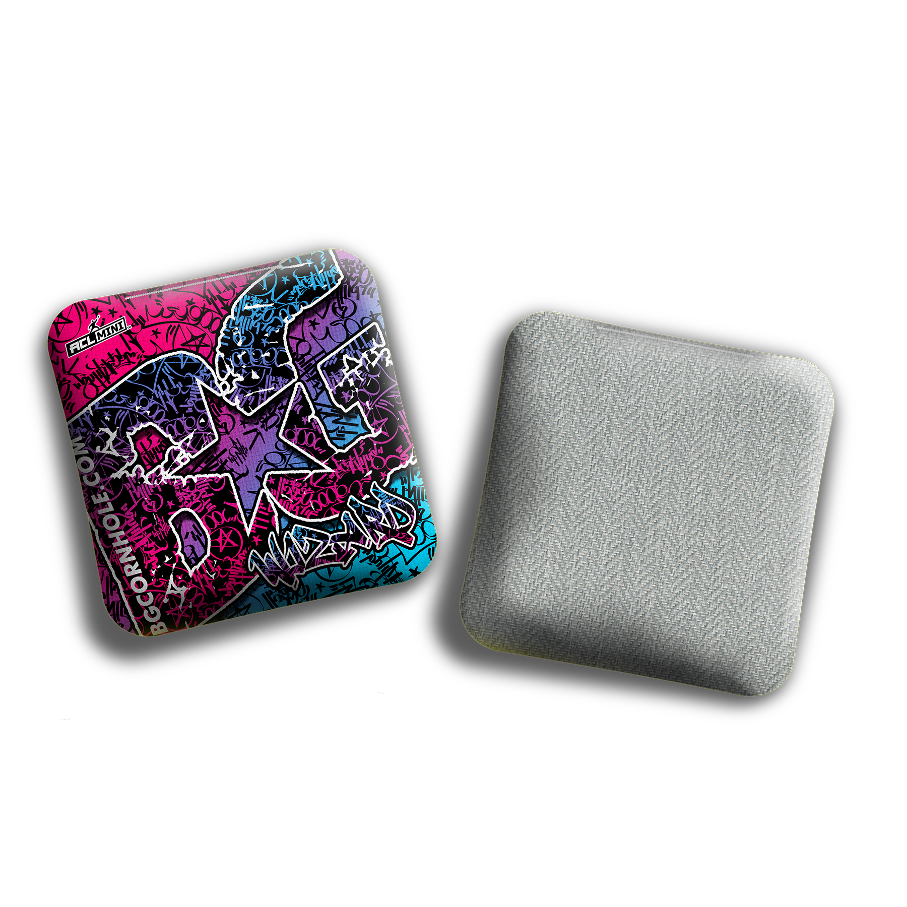 BG Cornhole 2025 BG Wizard 4" Mini Cornhole Bags - “GRAFFITI” - Set of 4 Bags