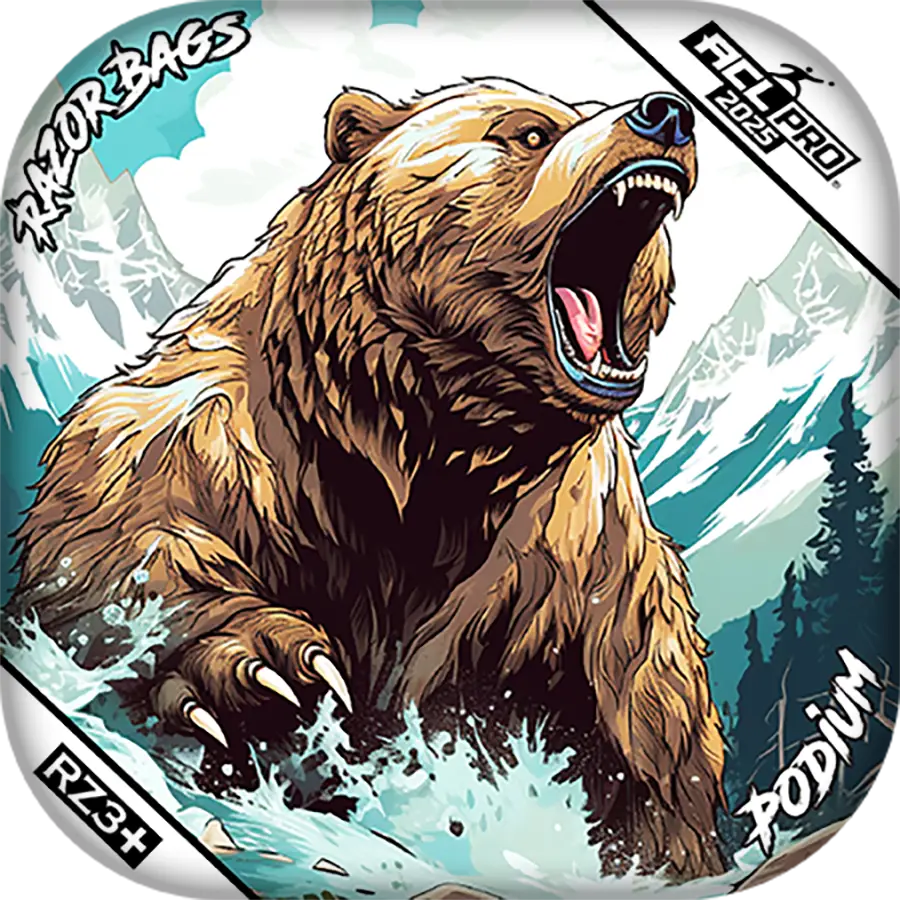 Podium | Alaskan Grizzly | ACL PRO Razor Cornhole Bags