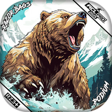 Podium | Alaskan Grizzly | ACL PRO Razor Cornhole Bags