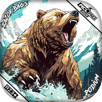 Podium | Alaskan Grizzly | ACL PRO Razor Cornhole Bags