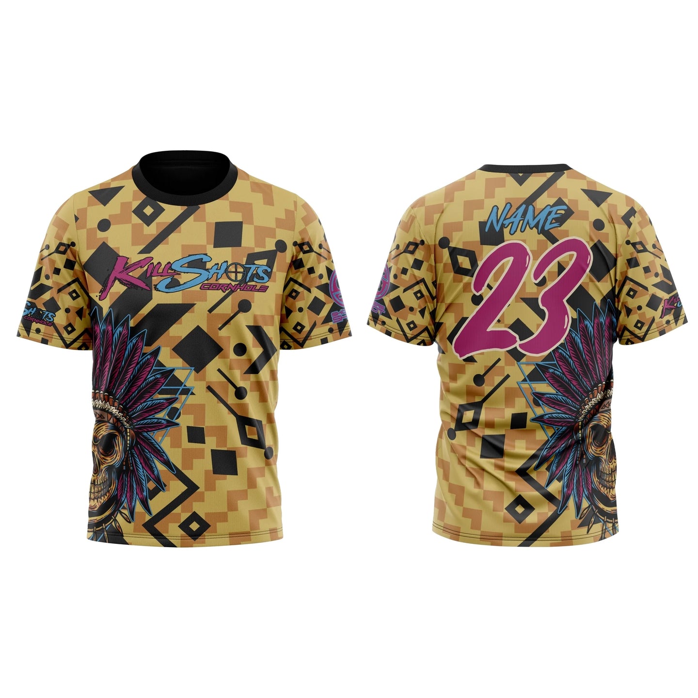 Killshots Cornhole Sublimated Premium Sports Jersey - "Aztec"