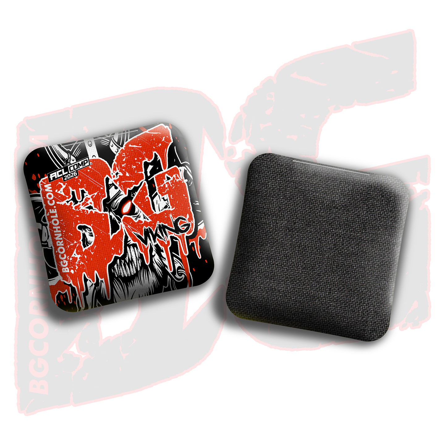 BG Cornhole 2026 COMP BG VIKING - "Halloween" - ACL Comp Stamped Cornhole Bags - SET OF 4 BAGS