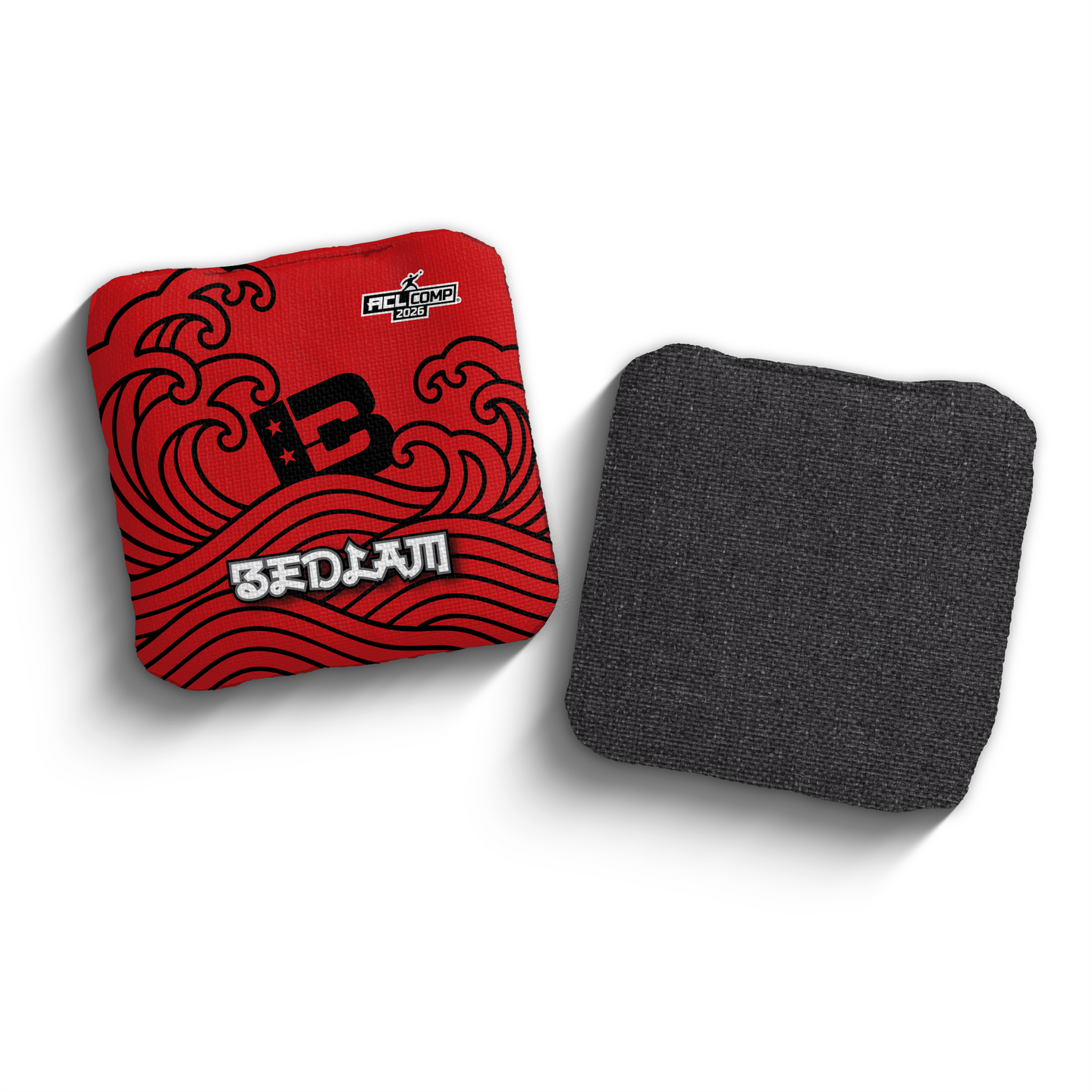 2026 Brotherhood Cornhole Bedlam Japanese Wave Edition ACL Pro Stamped Cornhole Bags