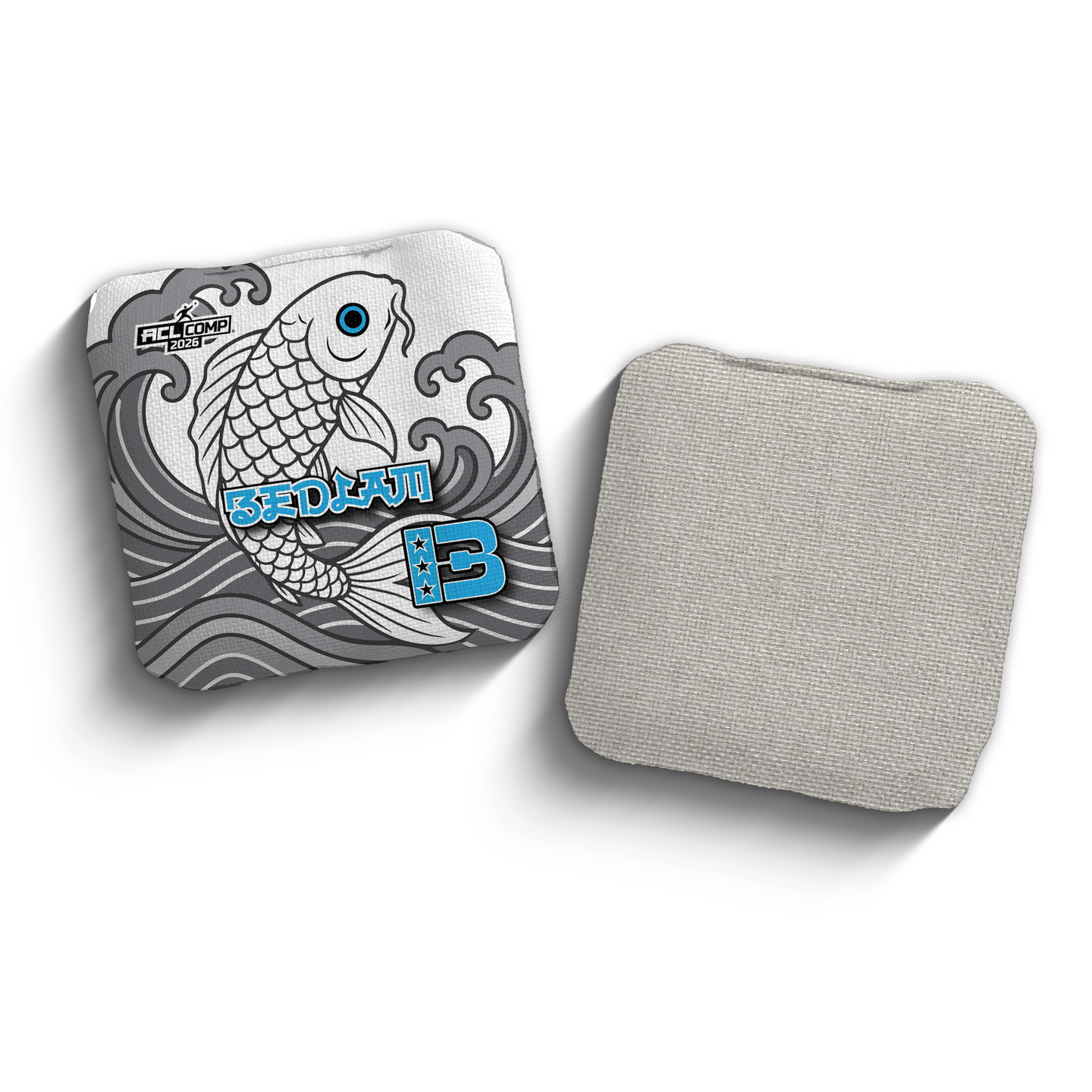 2026 Brotherhood Cornhole Bedlam Koi Fish Edition ACL Pro Stamped Cornhole Bags