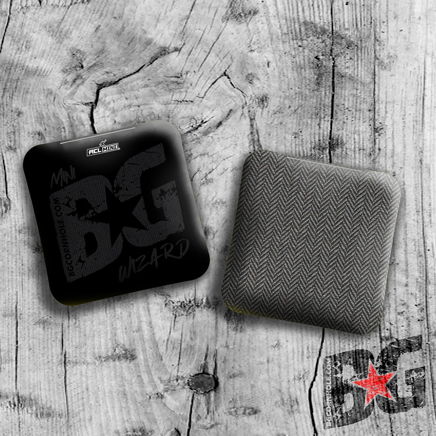 BG Cornhole MULTIPLE BAG TYPES - 2025 BG BLACKOUT 4" Mini Cornhole Bags- Set of 4 Bags