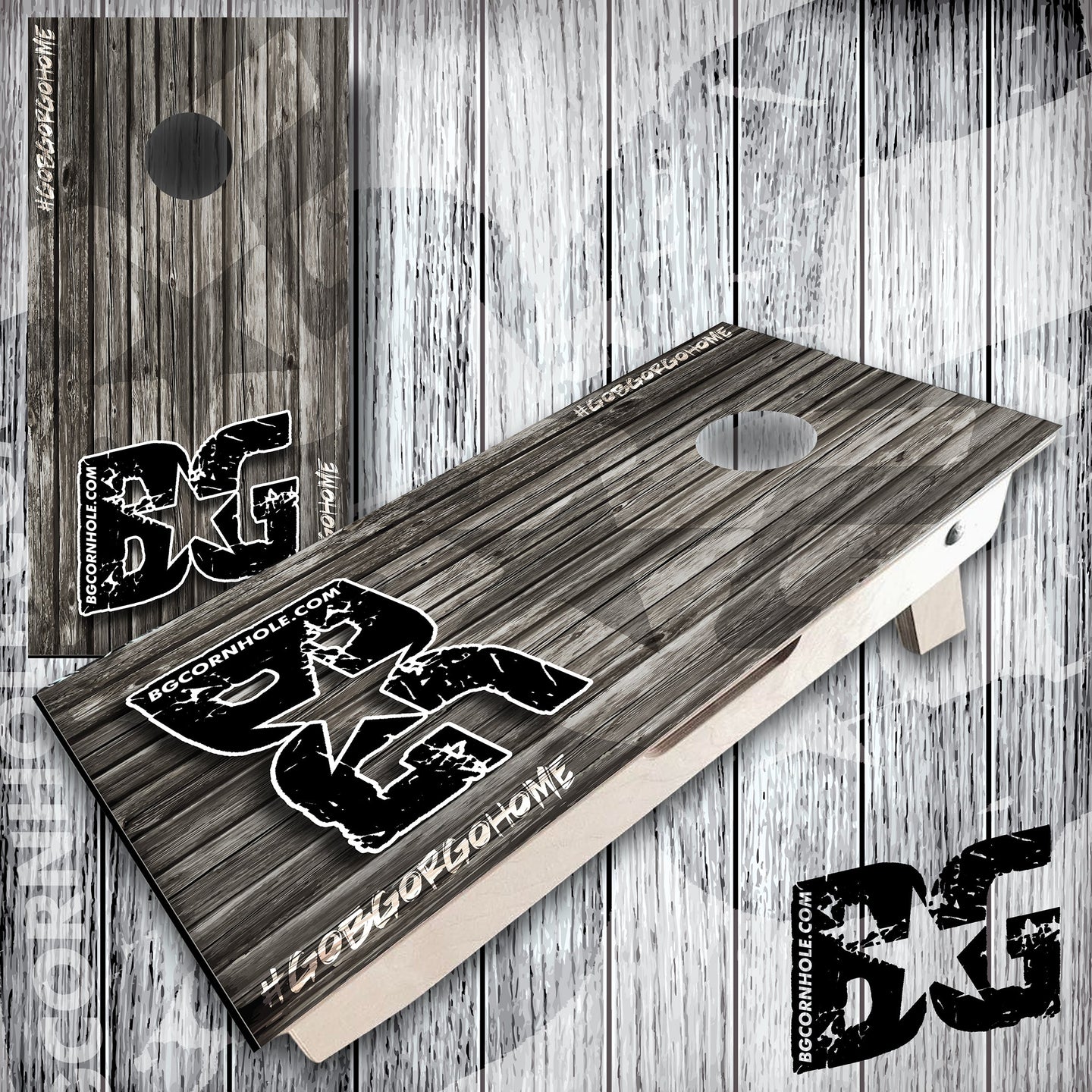 BG Cornhole Mini Boards - Wood Plank