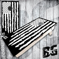 BG Cornhole Mini Boards - Grunge Flag